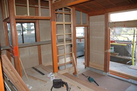 磐田市旧東海道のお茶屋再生工事進行中 画像