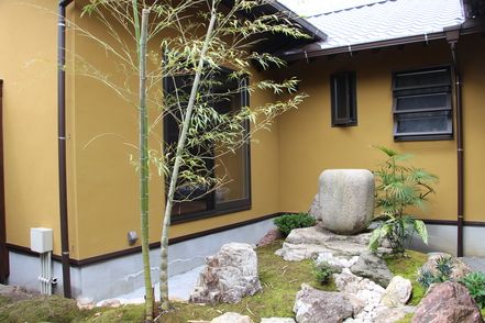 磐田市旧東海道のお茶屋庭工事 画像