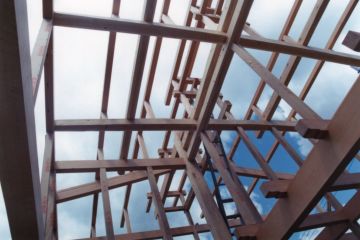 2階のリビングへの持ち送り