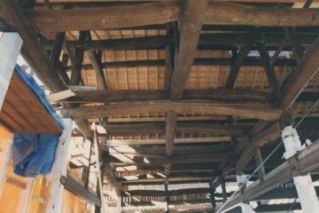 建て方の時の梁組