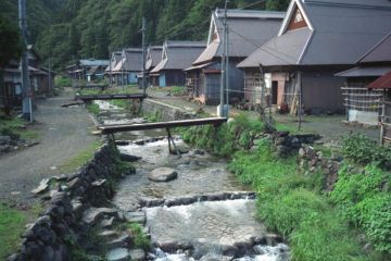 滋賀県北部、鷲見の集落
