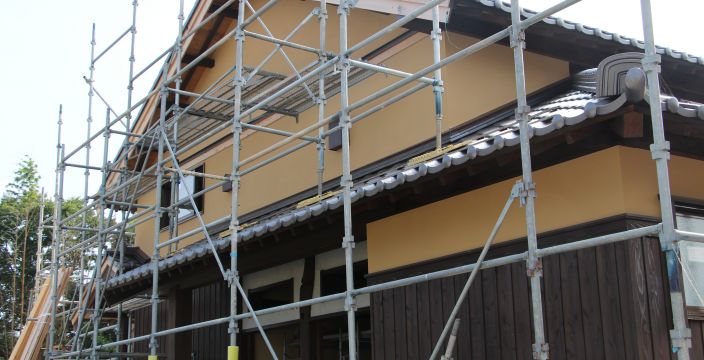 豊橋H邸古民家移築再生住宅工事外部も仕上り アイキャッチ画像